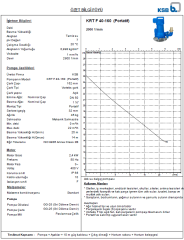 KSB Drenaj Pompası KRT F 40-160 2,4Kw Portatif