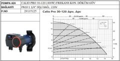 Ksb Calio Pro 30-120 PN6-10-16 400W Frekans Kon. Sirkülasyon Pompası - 11/4'' Dişli Bağlantılı