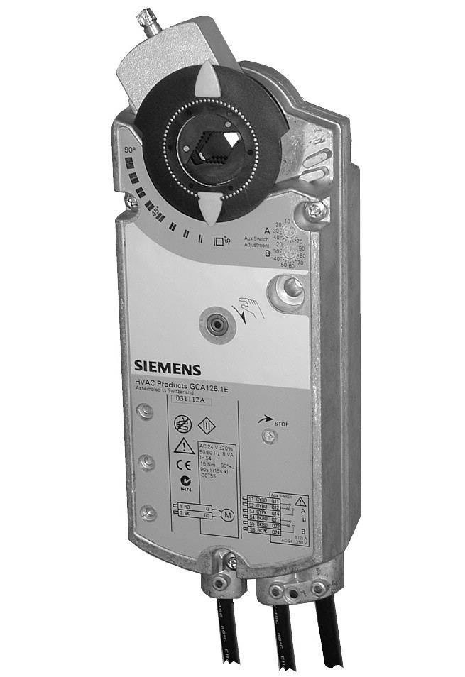 SIEMENS DAMPER MOTORU 18NM GCA126.1E