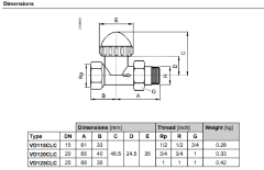 SIEMENS VANA RADYATÖR DÜZ 3/4'' VD120CLC