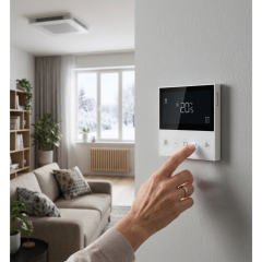 SIEMENS Dijital Kablolu Sıva Altı Fan Coil Oda Termostatı 4B-2B  RDQ410