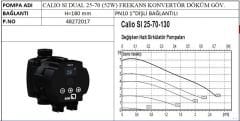 Ksb Calio SI Dual 25-70-180 52W Frekans Kon. Döküm Gövdeli Sirkülasyon Pompası - 1'' Dişli Bağlantılı