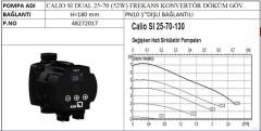 KSB Calio SI Dual 25-70-180 52W Frekans Kontrollü Döküm Gövdeli Sirkülasyon Pompası 1''