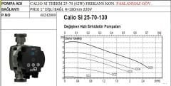 Ksb Calio  SI Therm 25-70-180 62W Frekans Kon. Paslanmaz Gövdeli Sirkülasyon Pompası - 1'' Dişli Bağlantılı