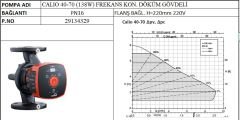 Ksb Calio 40-70 PN6-10 138W Frekans Kon. Döküm Gövdeli Sirkülasyon Pompası - DN40 FLANŞ Bağlantılı
