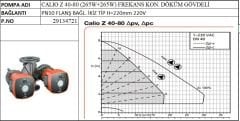 KSB Calio Z 40-80 2x265W Frekans Kontrollü Döküm Gövdeli Sirkülasyon Pompası DN40 Flanş
